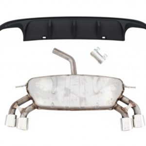 Complete Exhaust System with Rear Bumper Air Diffuser suitable for VW Golf 7 VII MK7 (2013-2017) ABT Design