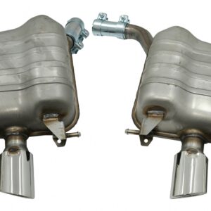 Complete Exhaust System with Twin Muffler Tips suitable for Audi Q5 8R (11.2008-2016) Chrome