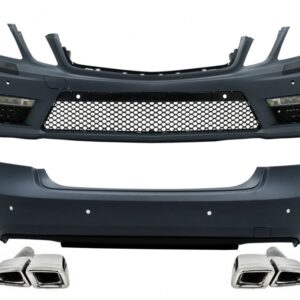 Conversion Body Kit suitable for Mercedes E-Class W212 (2009-2013) E63 Design with Exhaust Muffler Tips
