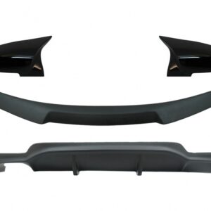 Conversion Package to M Performance Design Air Diffuser With Trunk Spoiler and Mirror Covers suitable for BMW 4 Series Coupe F32 (2013-up) Matte Black