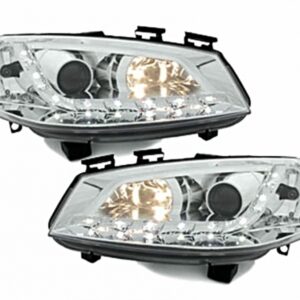 DAYLIGHT Headlights suitable for Renault Megane (11.2002-12.2005) DRL Chrome