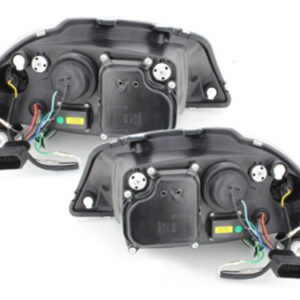 DAYLINE Headlights LED suitable for Seat Ibiza 6L (04.2002-2008) DRL Black