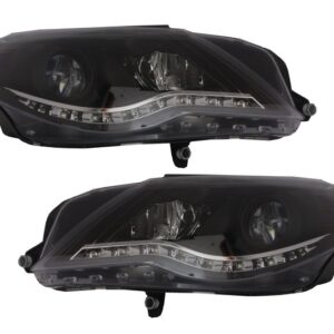 DAYLINE LED Headlights suitable for VW Passat CC (2008-2012) DRL Look Black