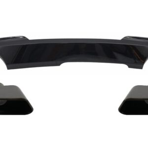 Double Outlet Air Diffuser Exhaust Muffler Tips Black Edition Sport M-Tech 550i Design suitable for BMW 5 Series F10 F11 (2011-2017)