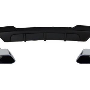 Double Outlet Air Diffuser with Exhaust Muffler Tips suitable for BMW F10 F11 (2011-2017) Sport M-Performance 550i Design