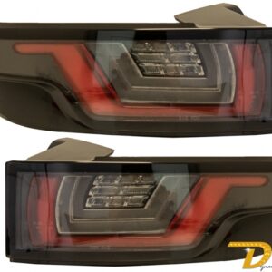 Dynamic Sequential Turning Light Full LED Taillights suitable for Range Rover Evoque L538 (2011-2014) Light Bar Chrome Black