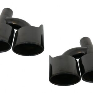 Exhaust Muffler Tips Black suitable for Mercedes C-Class E-Class S-Class CLS SL SLK W204 W211 W221 W219 E63 C63 Design