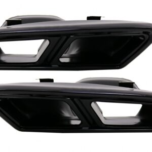 Exhaust Muffler Tips for Mercedes S-Class W222 E-Class W212 Facelift CLS W218 SL-Class R231 E63 S65 Design Black Exclusive Editon