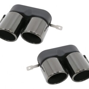 Exhaust Muffler Tips suitable for BMW 3 Series G20 G28 M-Sport (2019-up) Titanium Black