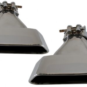 Exhaust Muffler Tips suitable for BMW 5 Series Sedan Touring F10 F11 F18 550i V8 LCI Square Design