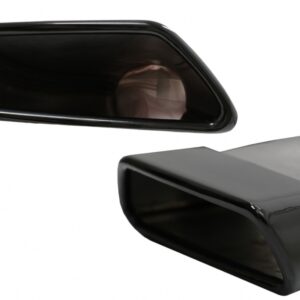 Exhaust Muffler Tips suitable for BMW 5 Series G30 G31 (2017-up) F10 F11 (2010-2014) F10 F11 LCI (2015-2017) 6 Series G32 (2017-up) M-Tech Sport Design Black