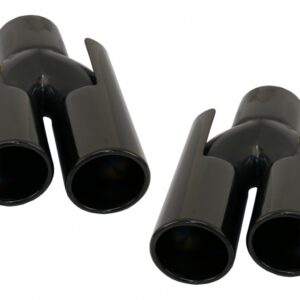Exhaust Muffler Tips suitable for BMW E60 E90 E92 E93 F10 F30 M3 M5 M6 Design Piano Black