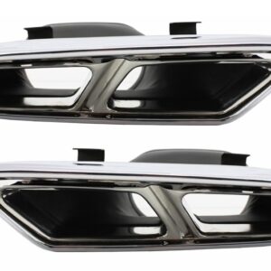 Exhaust Muffler Tips suitable for Mercedes S-Class W222 E-Class W212 S212 Facelift CLS W218 SL-Class R231 E63 S65 SL65 Design