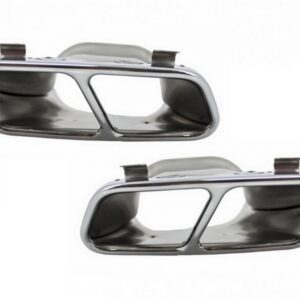 Exhaust Muffler Tips suitable for Mercedes A-Class W176 (2012-2018) CLA W117 C117 (2012-2018) A45 CLA45 Design