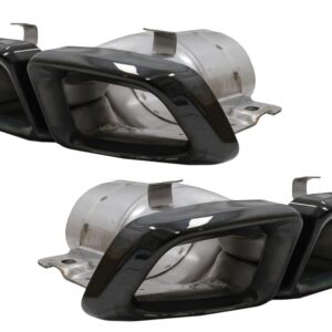 Exhaust Muffler Tips suitable for Mercedes M-Class W166 (2012-2015) CLS-Class W218 Facelift CLS63 Black Edition