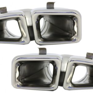 Exhaust Muffler Tips suitable for Mercedes M-Class W166 (2012-2015) CLS-Class W218 Facellift CLS63 Chrome Edition
