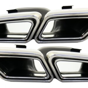 Exhaust Muffler Tips suitable for Mercedes S-Class W222 E-Class W212 S212 Facelift CLS W218 SL-Class R231 E63 S63 SL65 Design
