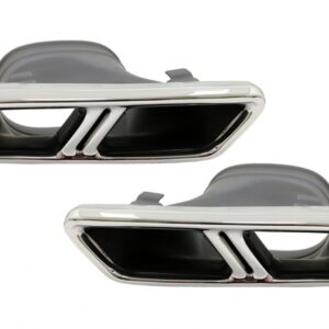 Exhaust Muffler Tips suitable for Mercedes E-Class W213 (2016-up) E63 S Design GLC SUV X253 GLC Coupe C253 (2015-2017)