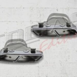 Exhaust Muffler Tips suitable for Mercedes A-Class W176 (2012-2018) CLA W117 C117 (2012-2018) A45 CLA45 Design