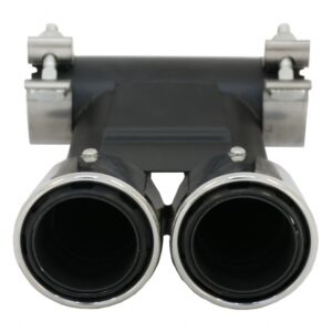 Exhaust Muffler Tips suitable for Porsche 718 Cayman Boxster 982 (2016-Up) Chrome