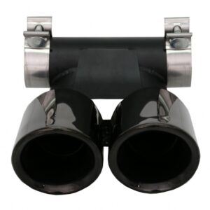 Exhaust Muffler Tips suitable for Porsche 718 Cayman Boxster 982 (2016-up) Piano Black