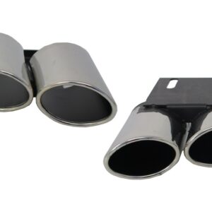 Exhaust Muffler Tips Tail Pipes suitable for Audi A3 8V Sedan Sportback Coupe (2012-2017) S3 Quad Design