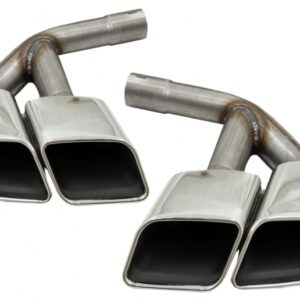 Exhaust Muffler Tips Tail Pipes suitable for Audi Q7 4M (2015-2019) SQ7 Design Chrome Only 3.0 Petrol Gasoline