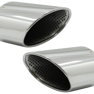 Exhaust Muffler Tips Tail Pipes suitable for Audi A4 B9 (2016-2019) A5 F5 (2017-2019) Chrome