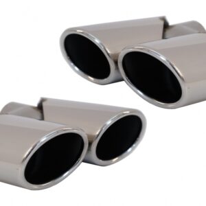 Exhaust Muffler Tips Tailpipes suitable for Audi Q5 8R (11.2008-2016) SQ5 Design Chrome