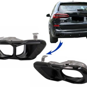Exhaust MufflerTips suitable for BMW X5 G05 X6 G06 X7 G07 M-Package (2018-up) M Sport Design