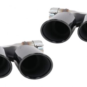 Exhaust MufflerTips suitable for BMW X5 G05 X6 G06 X7 G07 40i M-Package (2018-up) Black