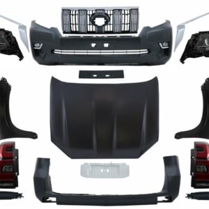 Facelift Conversion Body Kit suitable for Toyota Land Cruiser Prado FJ150 Retrofit Assembly (2010-up) to (2018-up) Model