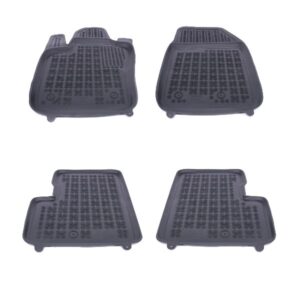 Floor mat Rubber Black suitable for FIAT 500X (2014-Up)