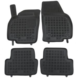 Floor mat Rubber Black suitable for VW Polo VI 2017+