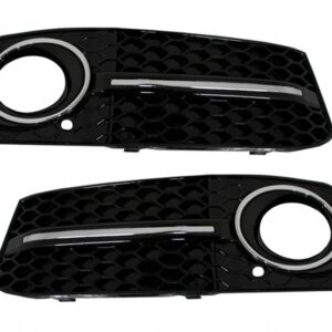 Fog Lamp Covers Side Grilles suitable for Audi A4 B8 8K (2007-2011) RS4 Black Edition
