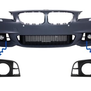 Fog Light Covers suitable for BMW 5 Series F10 F11 NON-LCI LCI (2010-2017) Bumper M-Technik LCI Design
