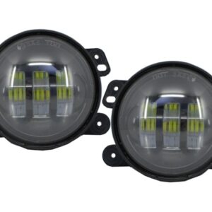 Fog Lights 4 Inch Full LED suitable for Jeep Wrangler JK TJ LJ (2007-2017)