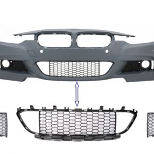 Front Bumper Central Lower Grille suitable for BMW 3 Series F30 F31 M-Tech (2011-2019)