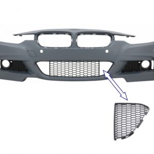 Front Bumper Central RIGHT Lower Grille suitable for BMW 3 Series F30 F31 M-Tech (2011-2019)