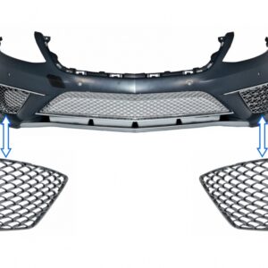 Front Bumper Chrome Side Grilles suitable for Mercedes S-Class W222 (2013-2017) S65 Design