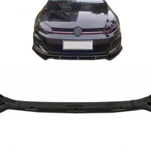 Front Bumper Lip Extension Spoiler suitable for VW Golf 7 GTI 7.5 GTI & R (2013-2020) Piano Black