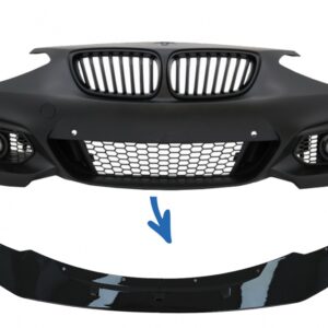 Front Bumper Lip Spoiler suitable for BMW 1 Series F20 F21 (2011-2014) 2 Series F22 F23 (2014-up) M Sport M-Performance Design