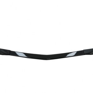 Front Bumper Lip suitable for Mercedes C-Class W204 S204 C204 Sport Line Facelift (2011-2015) Piano Black