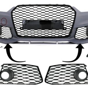 Front Bumper Parts suitable for Audi A6 C7 4G Facelift (2011-2018) RS6 Design