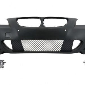 Front Bumper PDC 24mm with Fog Lights suitable for BMW 5 Series E60 E61 (2003-2007) M-Technik Design