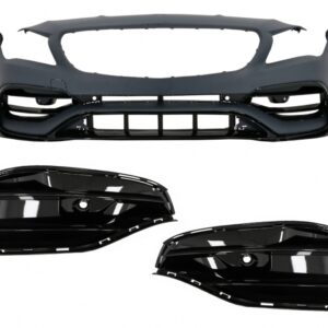 Front Bumper Side Grilles suitable for Mercedes CLA W117 C117 X117 (2013-2018) Facelift CLA45 Design Piano Black