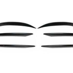 Front Bumper Splitters Fins Flaps Aero suitable for Mercedes C-Class W205 S205 C205 A205 Facelift (2019-up) C43 Design