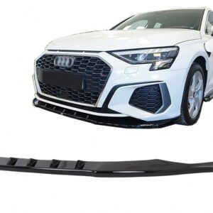 Front Bumper Spoiler Lip suitable for Audi A3 8Y S-Line S3 (2020-2024) Sedan Sportback RS3 Design