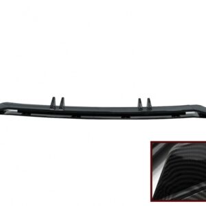 Front Bumper Spoiler Lip suitable for Audi A4 B9 8W S-Line (2016-2018) Carbon Look Add-On