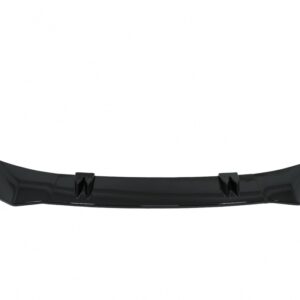 Front Bumper Spoiler Lip suitable for Audi A6 4K C8 (2018-up) Piano Black Add-On